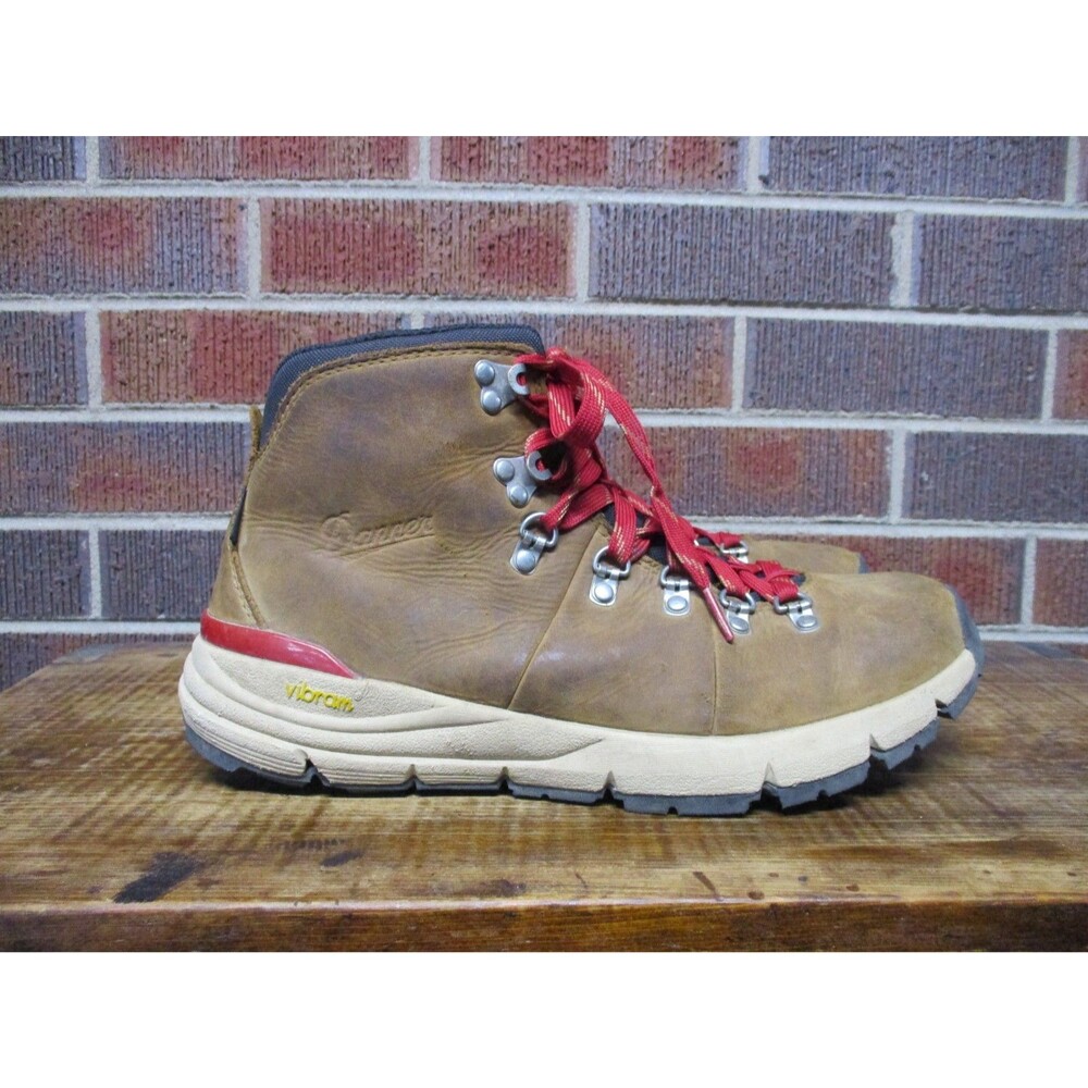 Danner Womens Mountain 600 Leaf GTX Hiking Boots Grizzly Brown Red 6229 Size 10